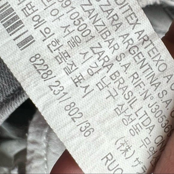 GUC Zara Floral Embroidered Grey  Wash Skinny Jeans - Picture 11 of 11